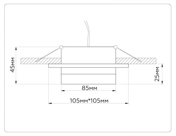 Встраиваемый светильник Ambrella Light TN52422