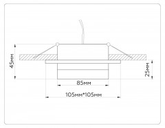Встраиваемый светильник Ambrella Light TN52422