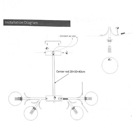 Люстра на штанге ImperiumLoft 189765-26