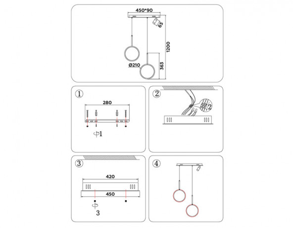 Подвесной светильник Ambrella Light FL5272