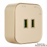 Трековая система розеток Arte Milano 380022TS/USBx2 Gold