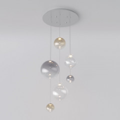 Подвесная люстра Eurosvet 50230 LED хром