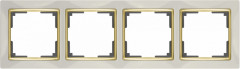 Рамка Werkel WL03-Frame-04-ivory-GD (слоновая кость/золото)