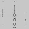 Подвесной светильник Maytoni MOD381PL-L30CH3K